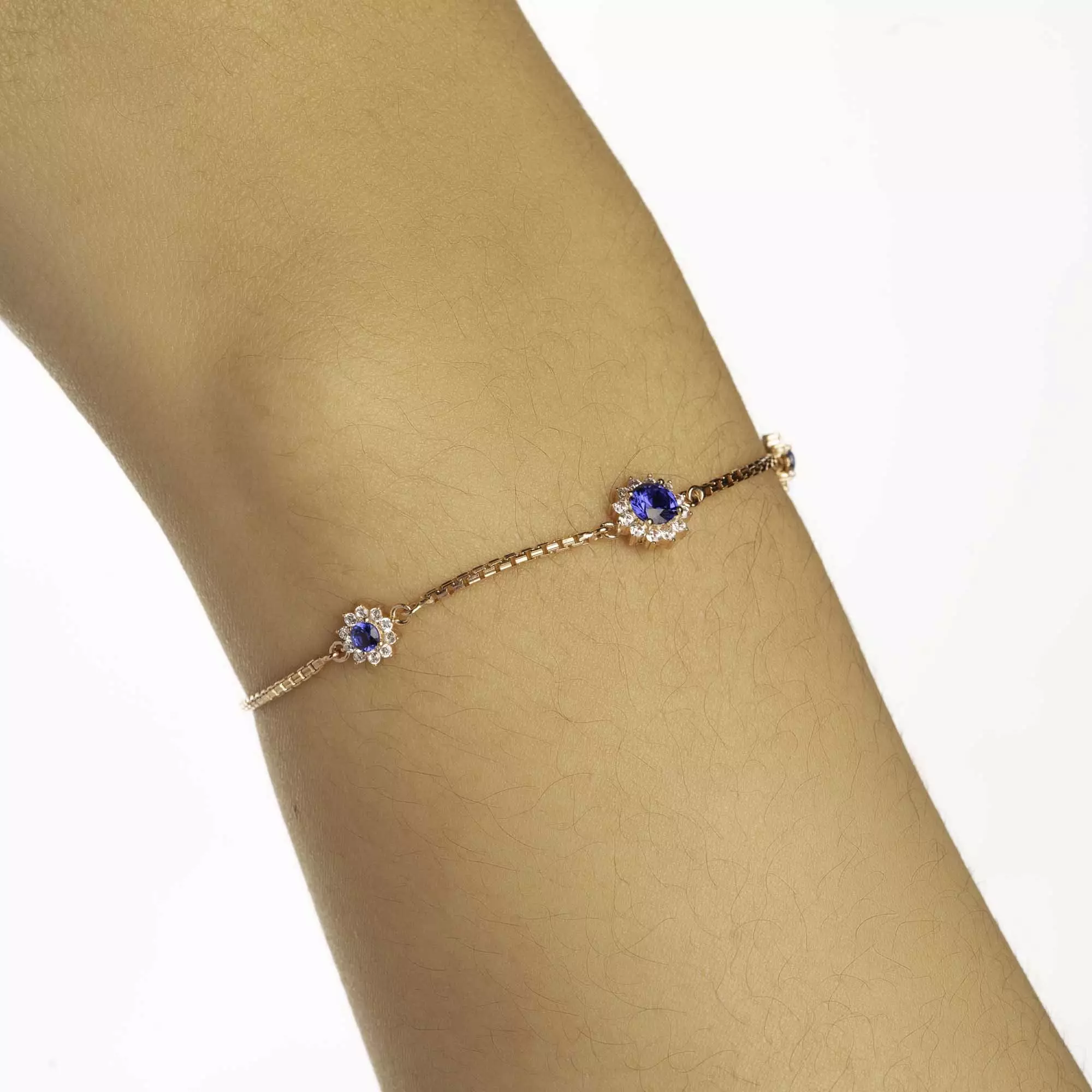 Gelang  Serut Emas 7k - Kyna Gold Bracelet - Moonveil Collection - Juene Jewelry