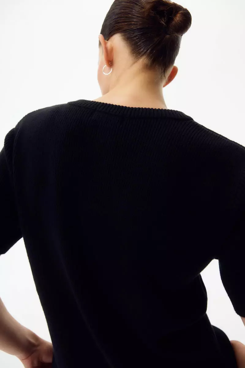 MAMA Rib-knit cardigan