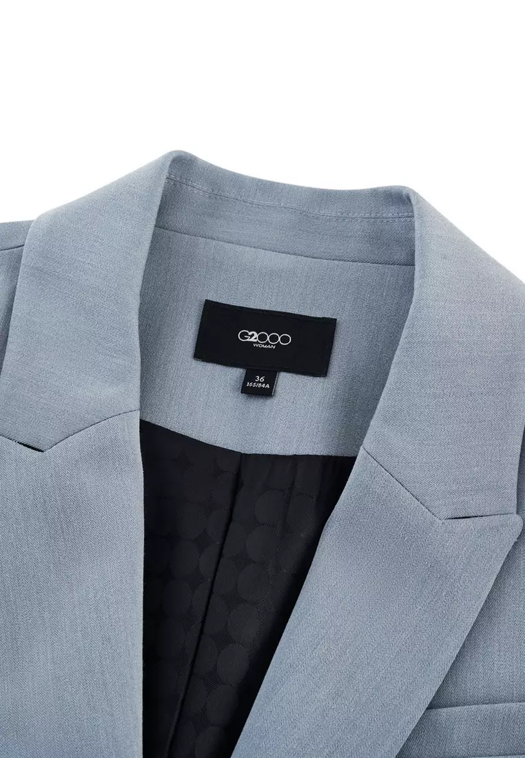 長袖合身剪裁西裝外套