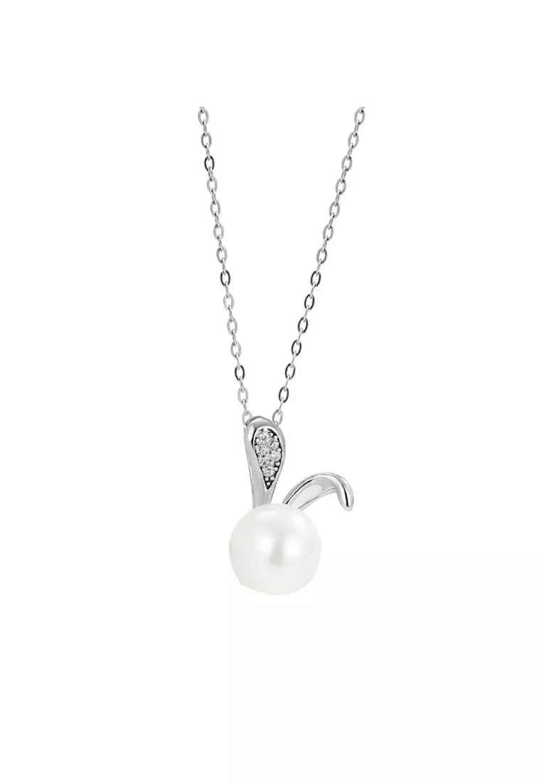 Buy LYCKA Ldr2052 S925 Silver Pearl Rabbit Necklace 2024 Online