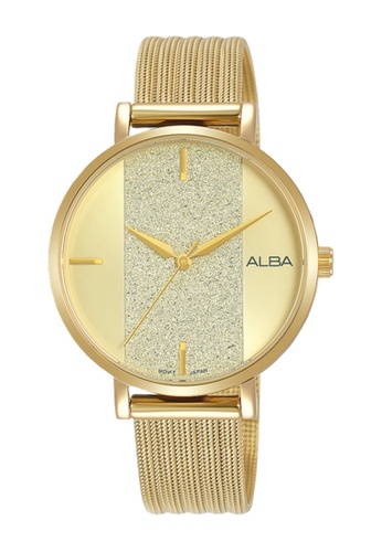 ALBA PHILIPPINES gold Gold Dial Stainless Steel Strap AH8784 Women's Quartz Watch D1DDCAC232C237GS_1