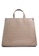 London Rag brown Croco Faux Leather Hand Bag in Khaki 0BB0EAC27D338EGS_3