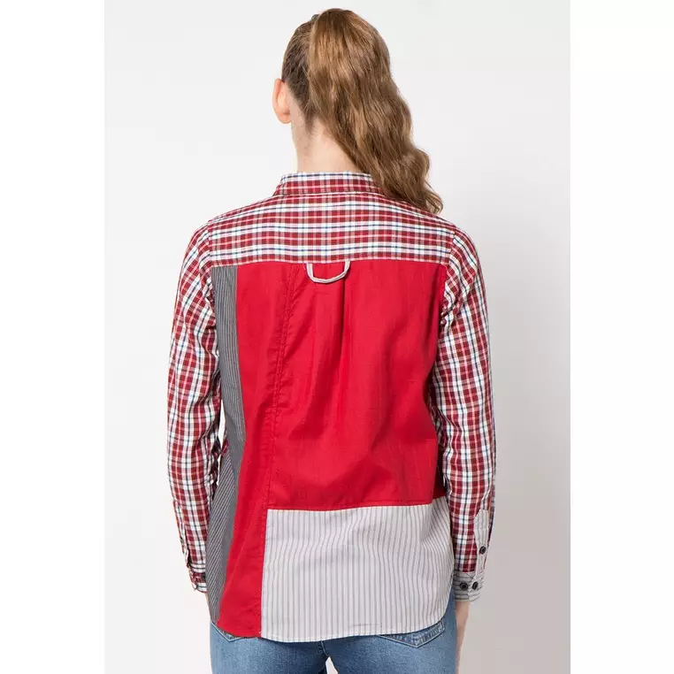 Kari Shirt In Red Grey