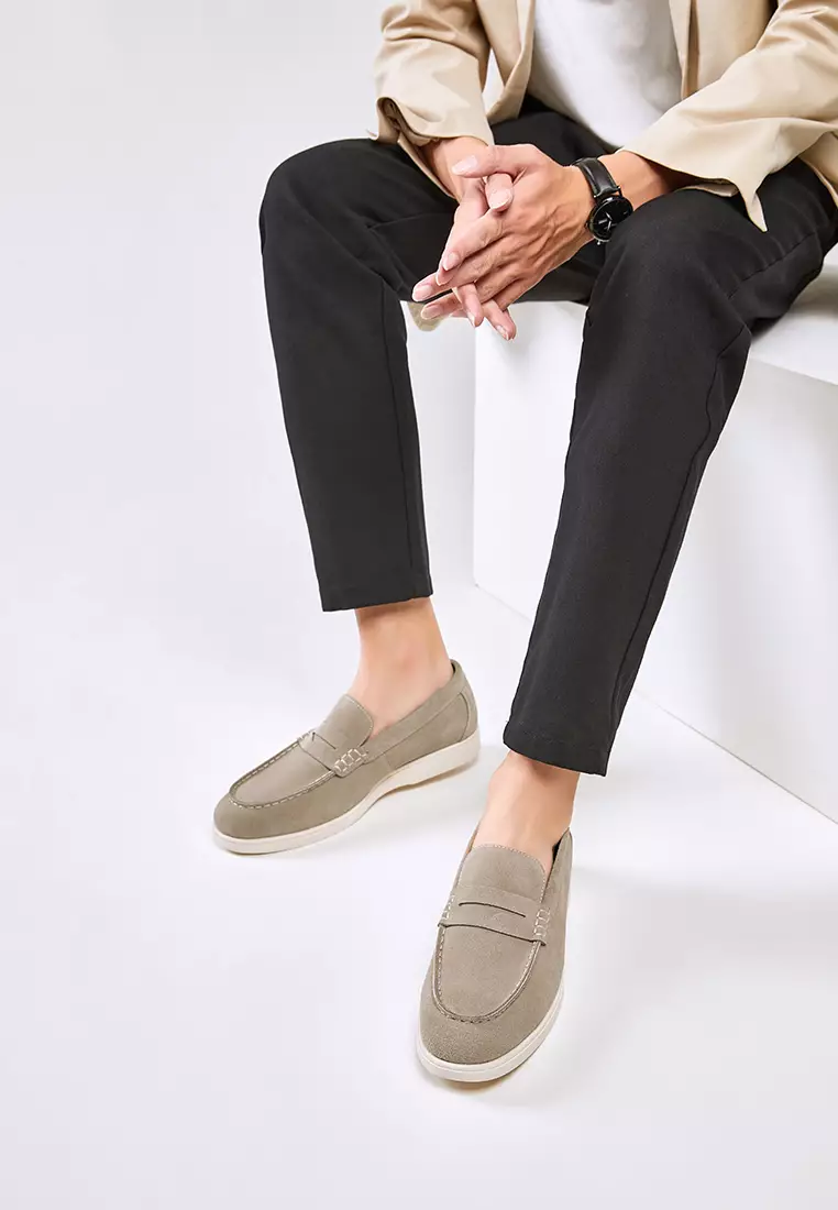 Cow Suede Penny Loafers KB8848-2