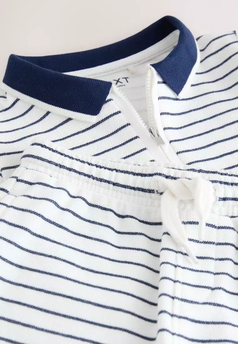 Short Sleeve Polo Shirt And Shorts Set