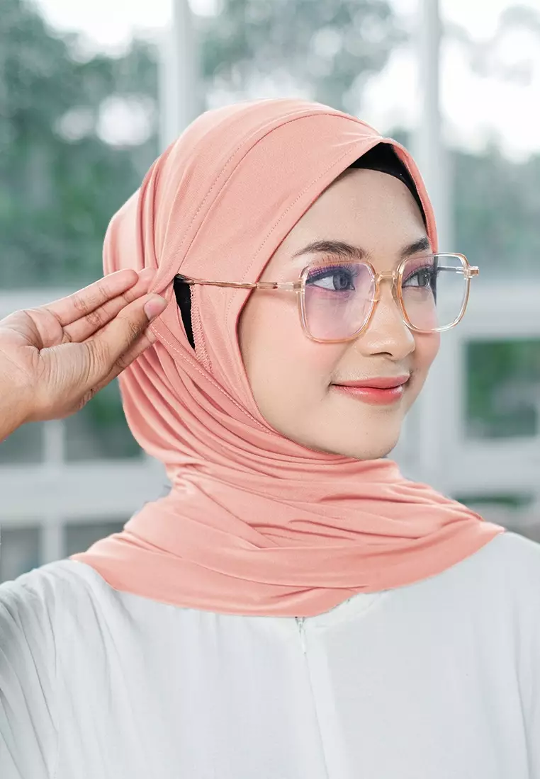 HIJAB INSTAN ZENYA - PEACH