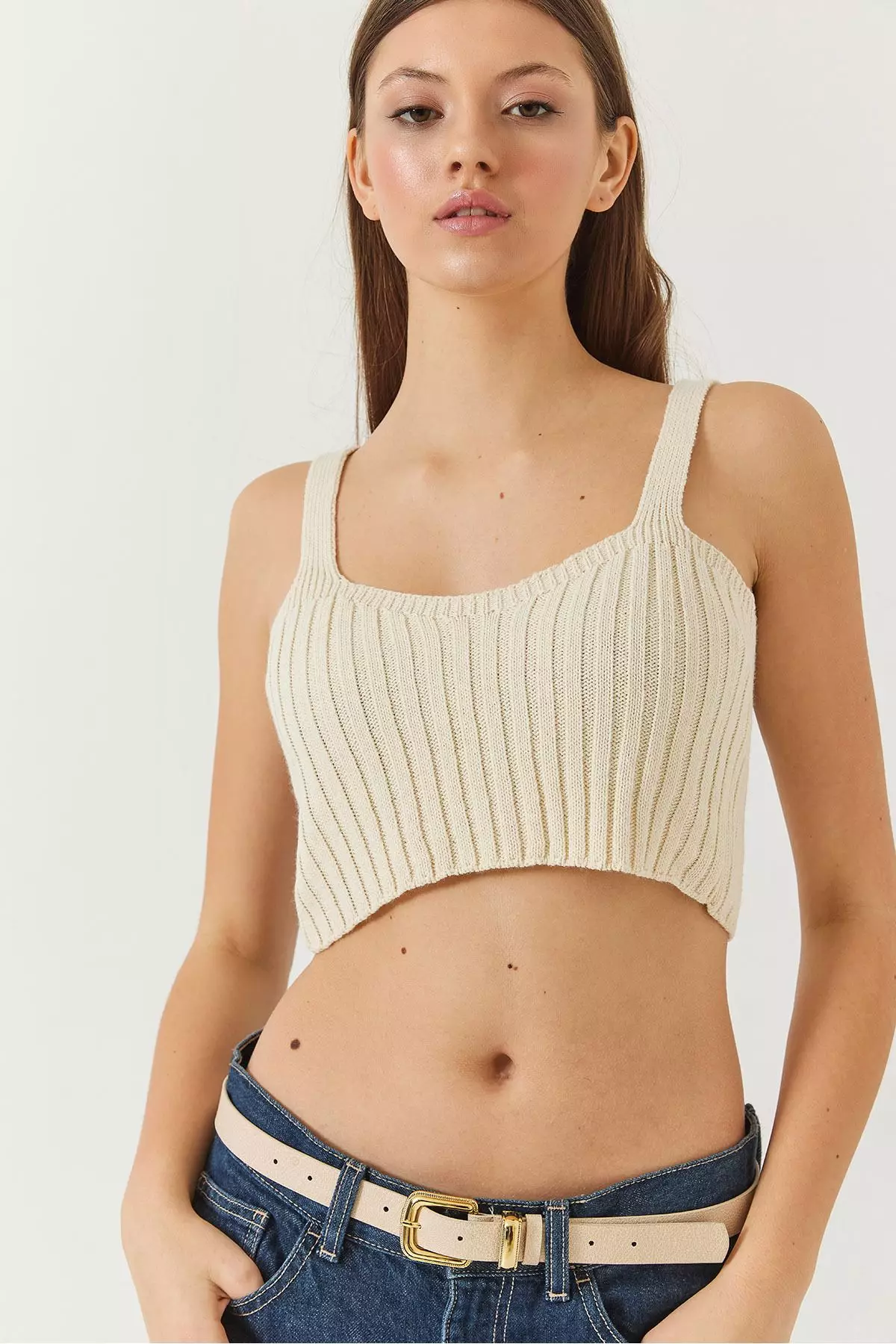 Women's Cardigan Crop Tank Top Double Knitwear Set 60261447