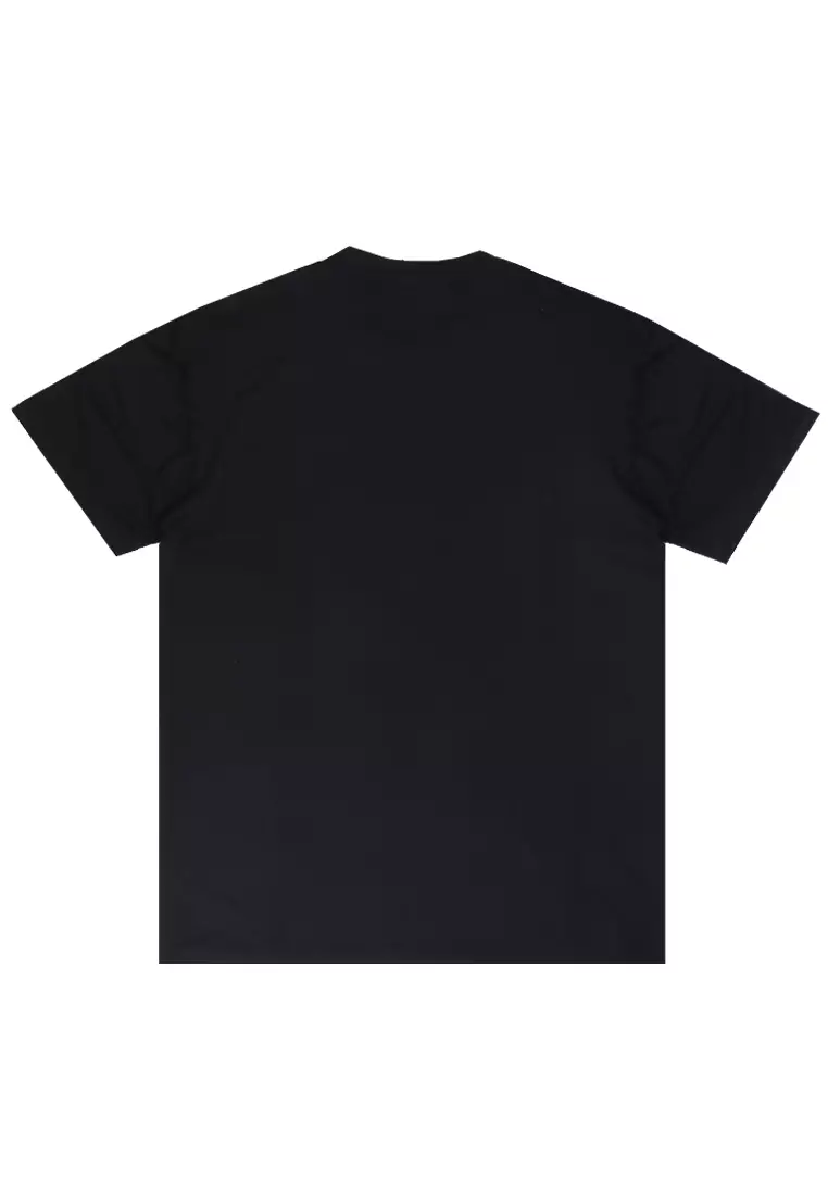 MSA21 kaos olahraga pria lengan pendek hitam lycra instadry "tda running division" hitam