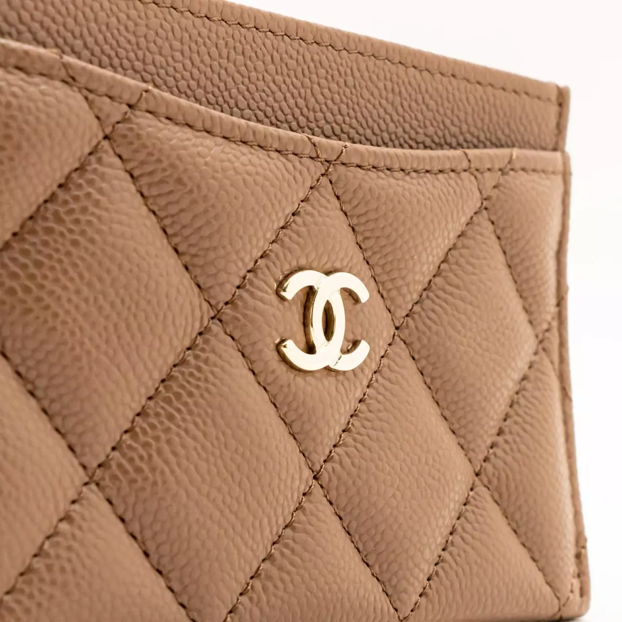 Classic Card Holder Grained Calfskin Brown