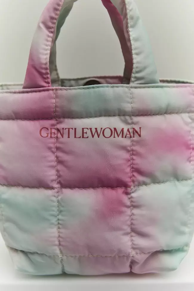 Pink Ombre Small Puffer Bag