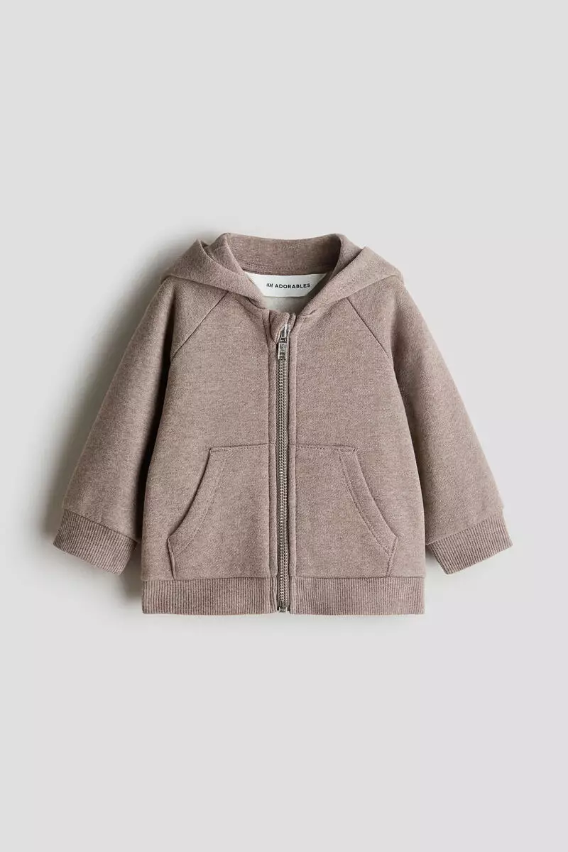 Zip-through hoodie