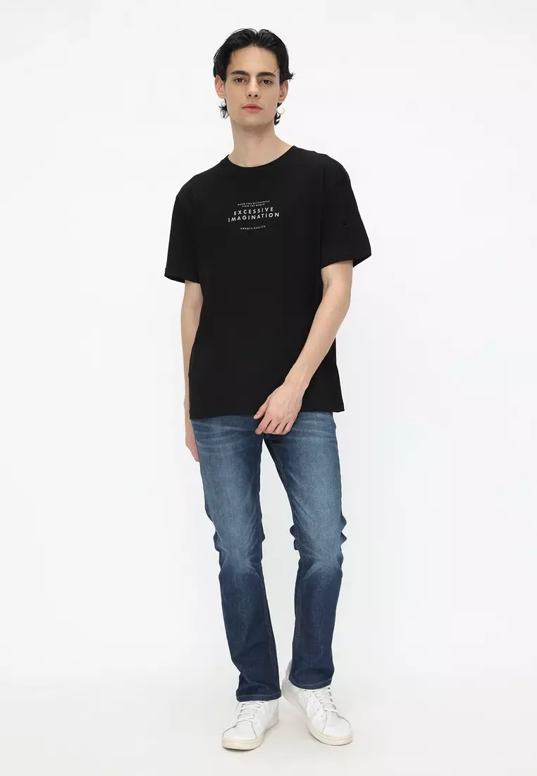 NX T-Shirt Cotton Combed Tebal Pria 207370381