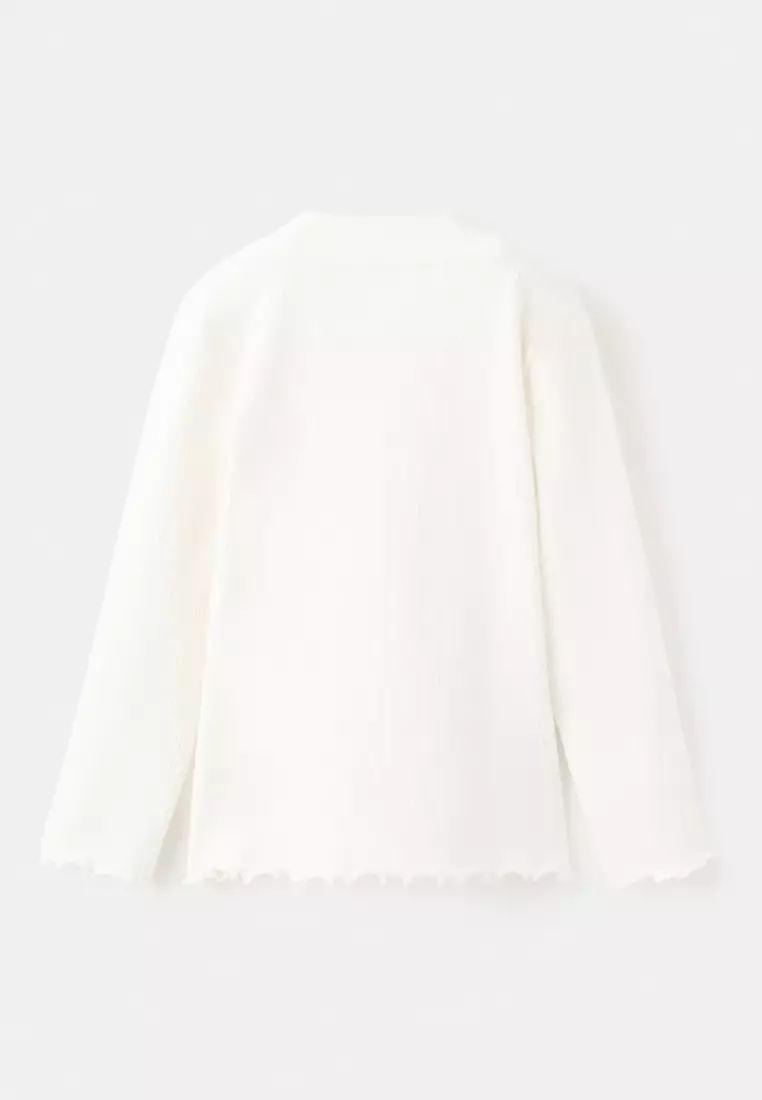 Ribbed Long-Sleeved T-Shirt