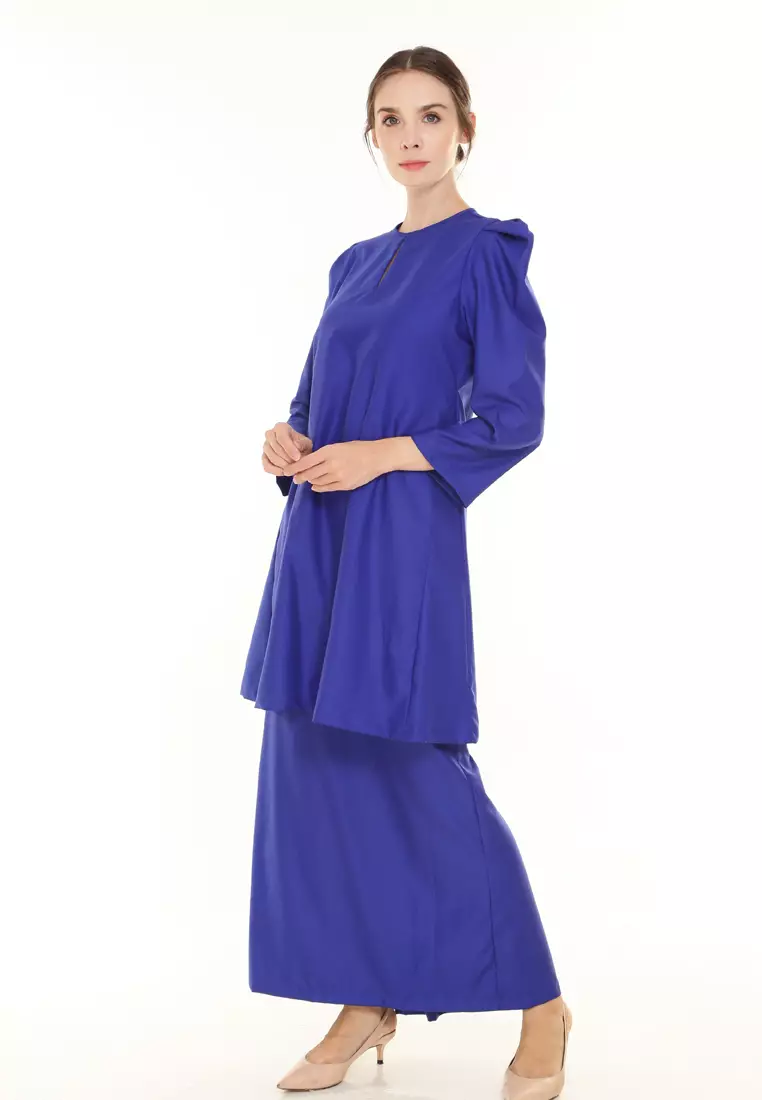 Yarra Kurung Pahang Modern in Royal Blue