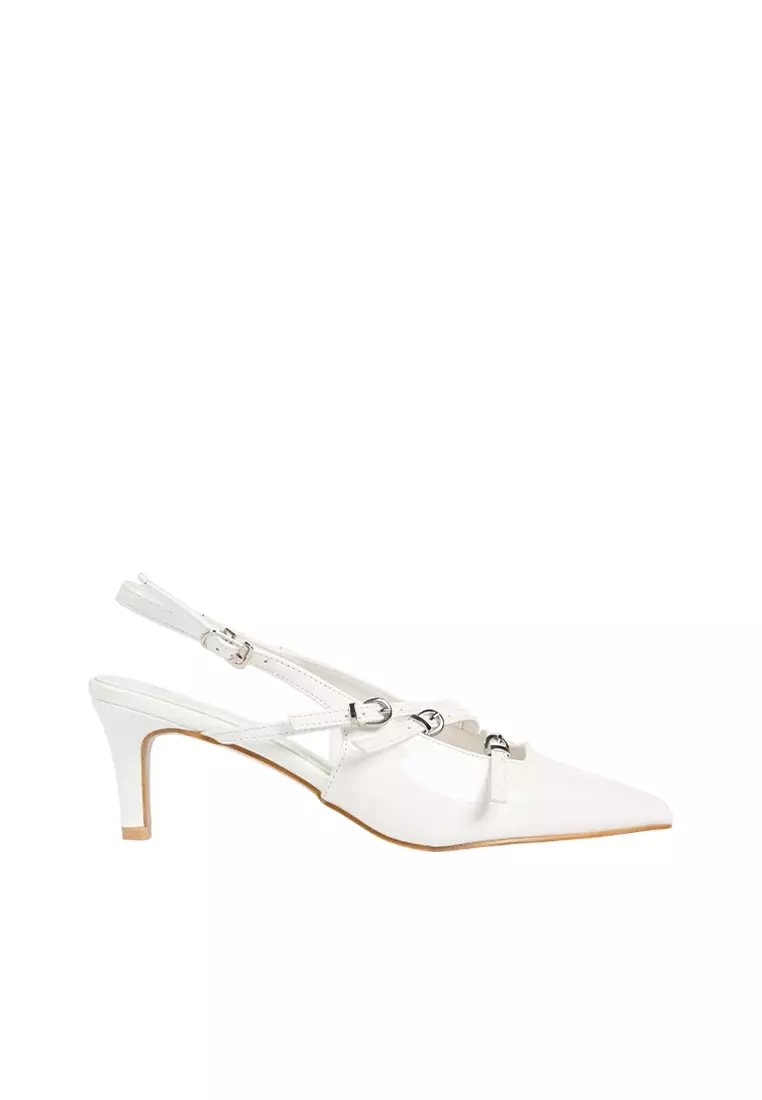 Discount on Happy2U  shoes - SKU: Zea Glossy Strappy Heels