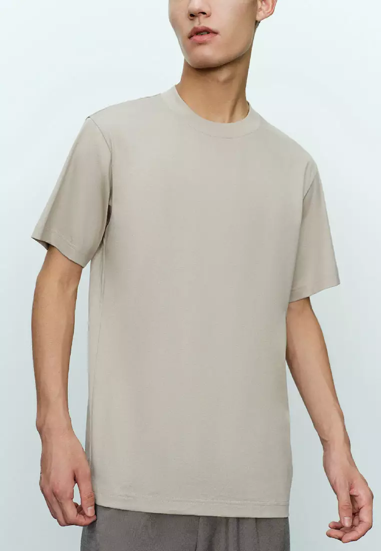 Versatile Round Neck Cotton Short-sleeved T-shirt