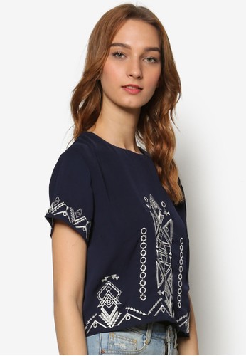 Embroidery Boxy Top