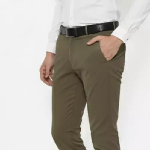 Lawell Celana Chino Panjang Pria Slim Fit - Bawahan Polos Branded Kualitas Premium | Nyaman untuk Kerja & Kasual | Warna Army