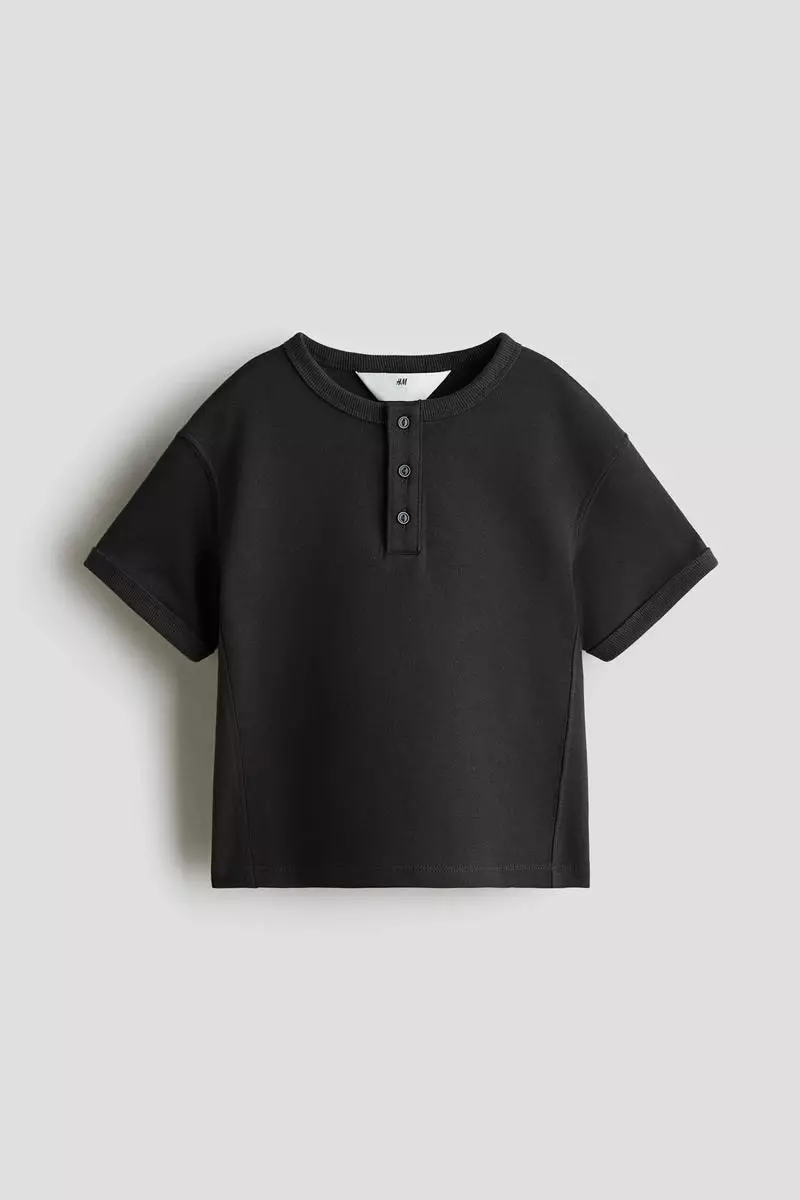 Cotton Henley T-shirt
