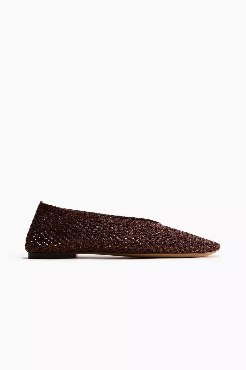 Braided ballet flats