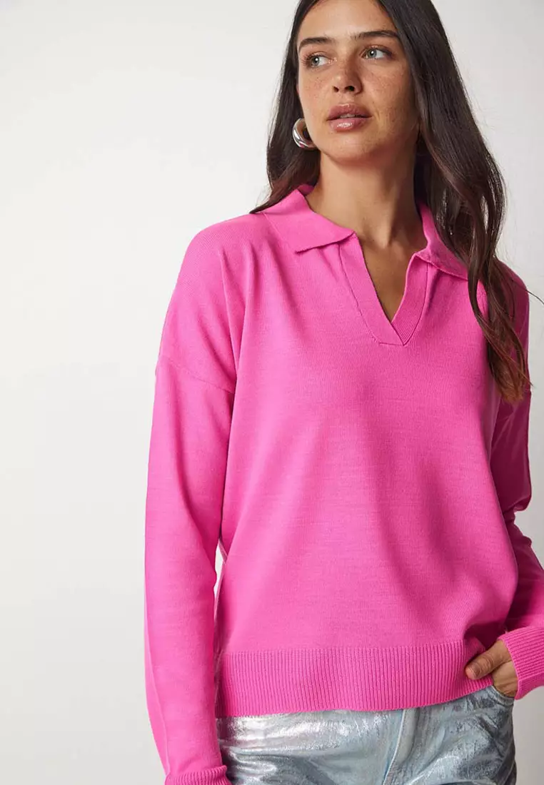 Basic Polo Collar Sweater