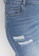 Trendyol blue Plus Size High Waist Shorts 1C229AAAE48896GS_3