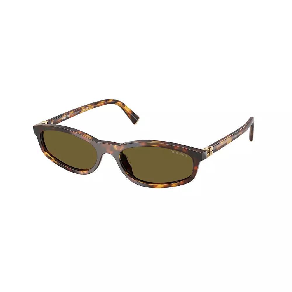 Irregular Frame Honey Havana Dark Brown Lens