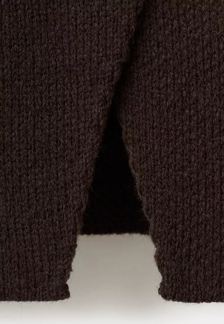 Knitted Jacket With Jewel Buttons
