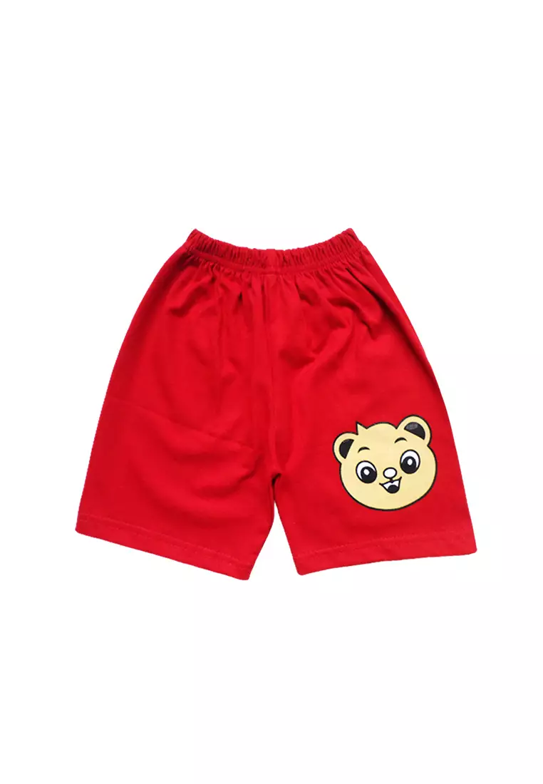 Skabe Pakaian Bayi Anak Laki Laki Baju Atasan Oblong Lengan Pendek Motif Baby Bear Setelan Kaos Warna Tua All Size Usia 12 Bulan Hingga 18 Bulan 3256 Waka Kids Wakakids