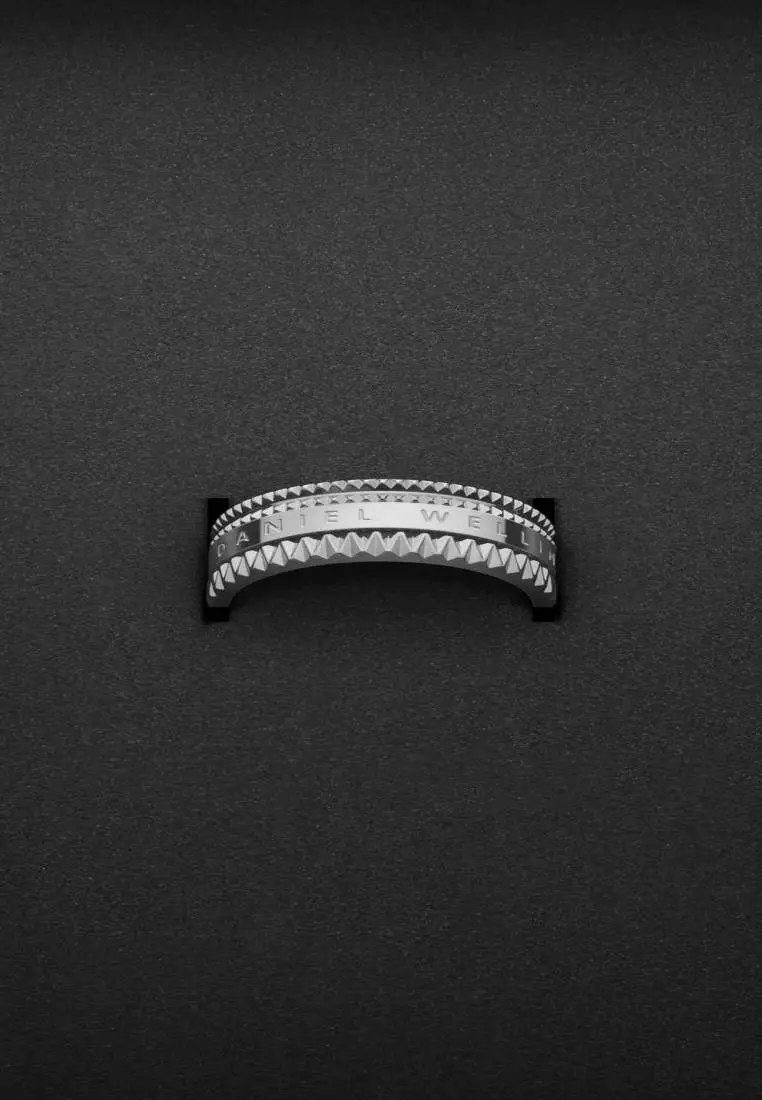 Elevation Ring Sliver - Unisex Ring - Couple Rings - Stainless steel Enamel Ring for Women and Men - DW Official