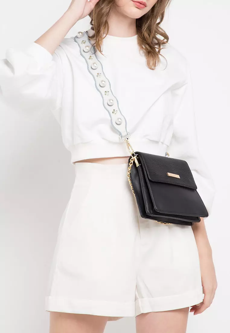 GYKACO Tali Tas Wanita (Premium) - GEMMA  White  - Fashion Strap Bag (Import)