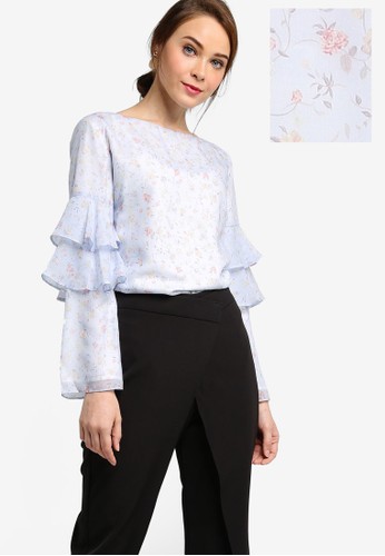 Floral Layered Sleeve Top