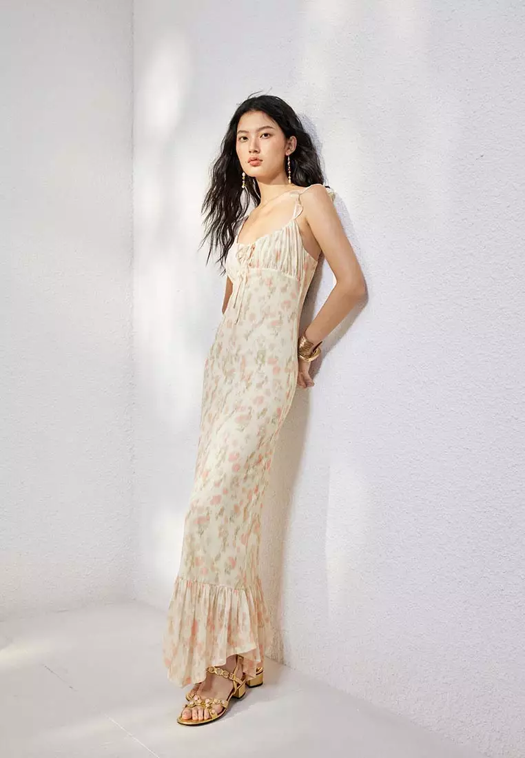 Floral A-Line Maxi Dresses