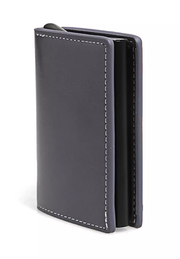 Dompet Kartu Unisex Card Wallet Simple Design Many Slot Material Leather ORIGINAL