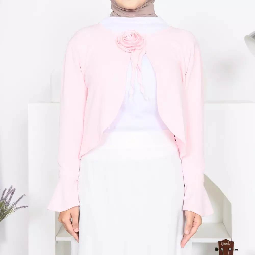 Rose Cardigan - Soft Pink M19822 R88S5