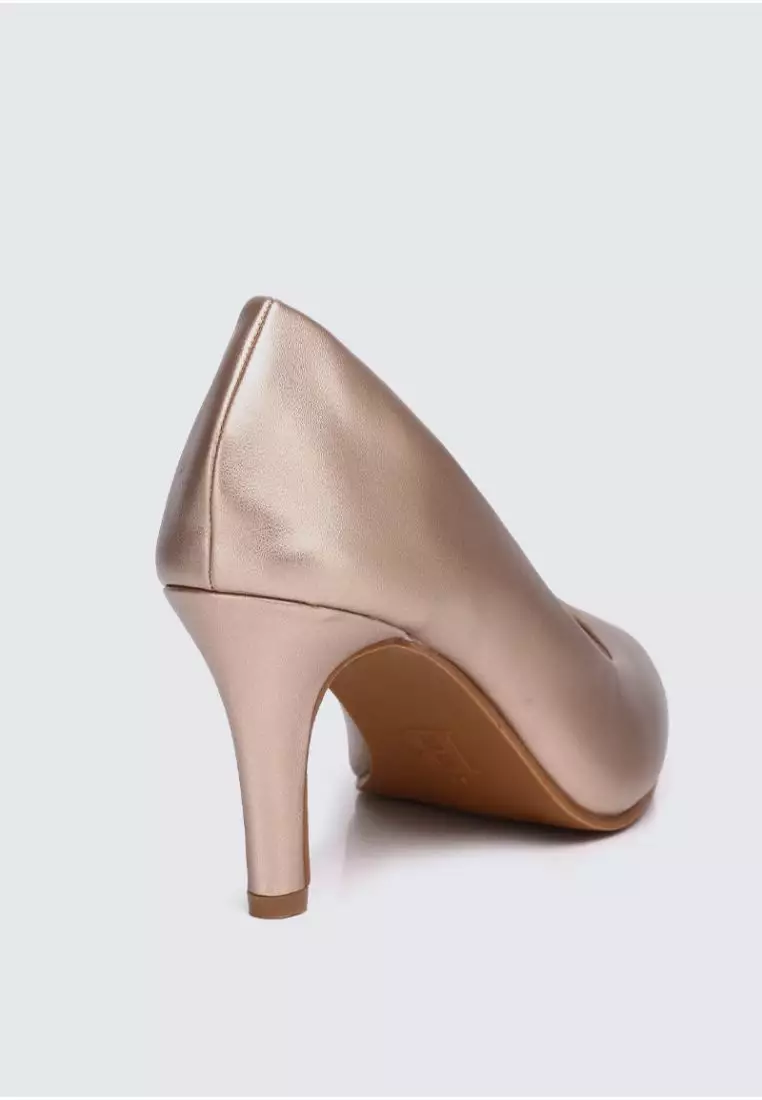 Ashley Comfy Pumps In Rose Gold