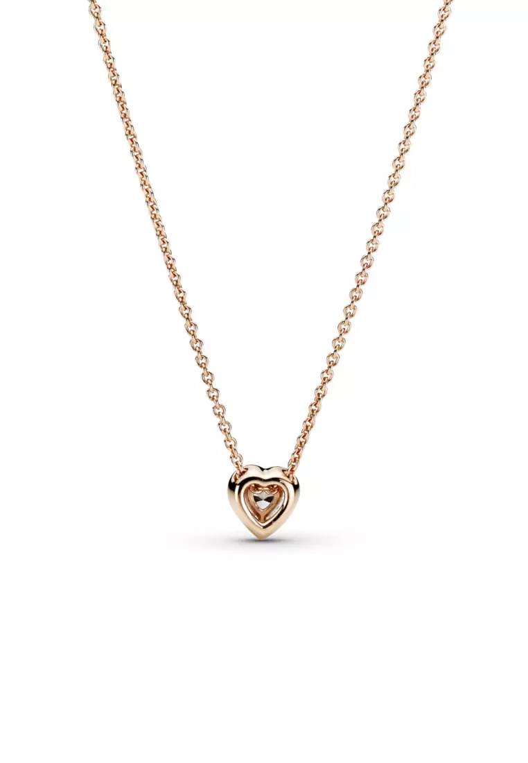Pandora rose gold necklace sale hot sale