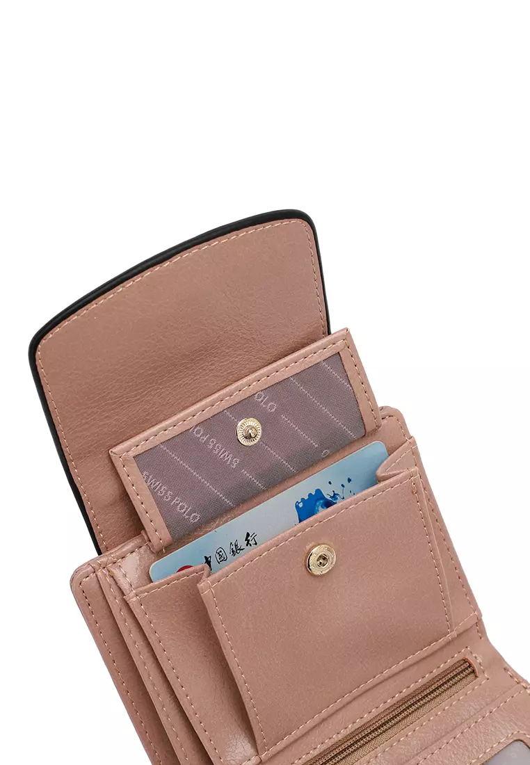 Women's Short Wallet / Purse - Beige