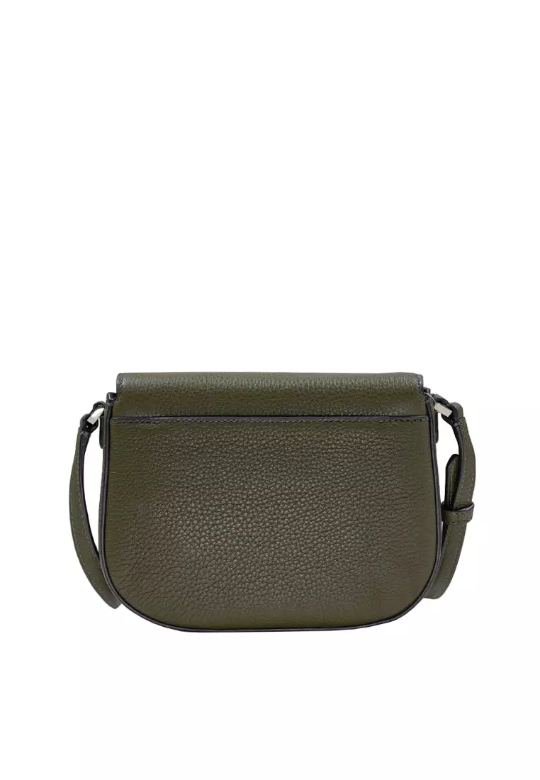 Kate Spade Leila Mini Flap Crossbody Army Green Leather -  Norway