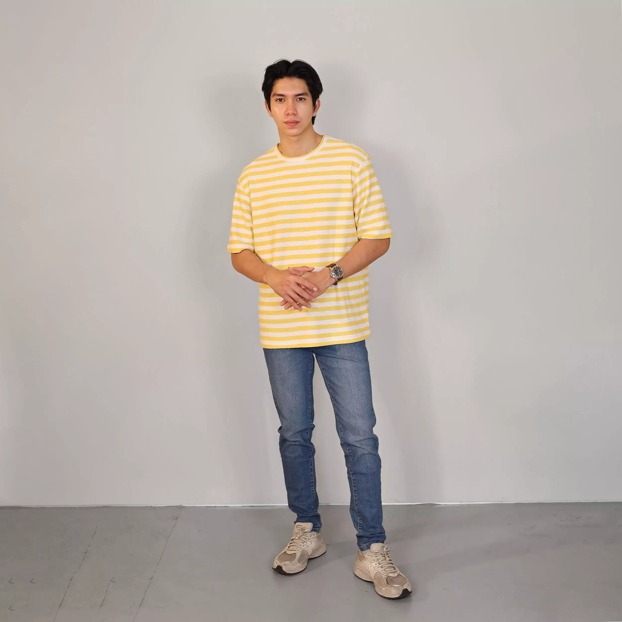 Kale TOWEL YELLOW / Kaos Boxy Fit / Kaos Korea / Atasan Kaos Pria / Kaos Basic Pria