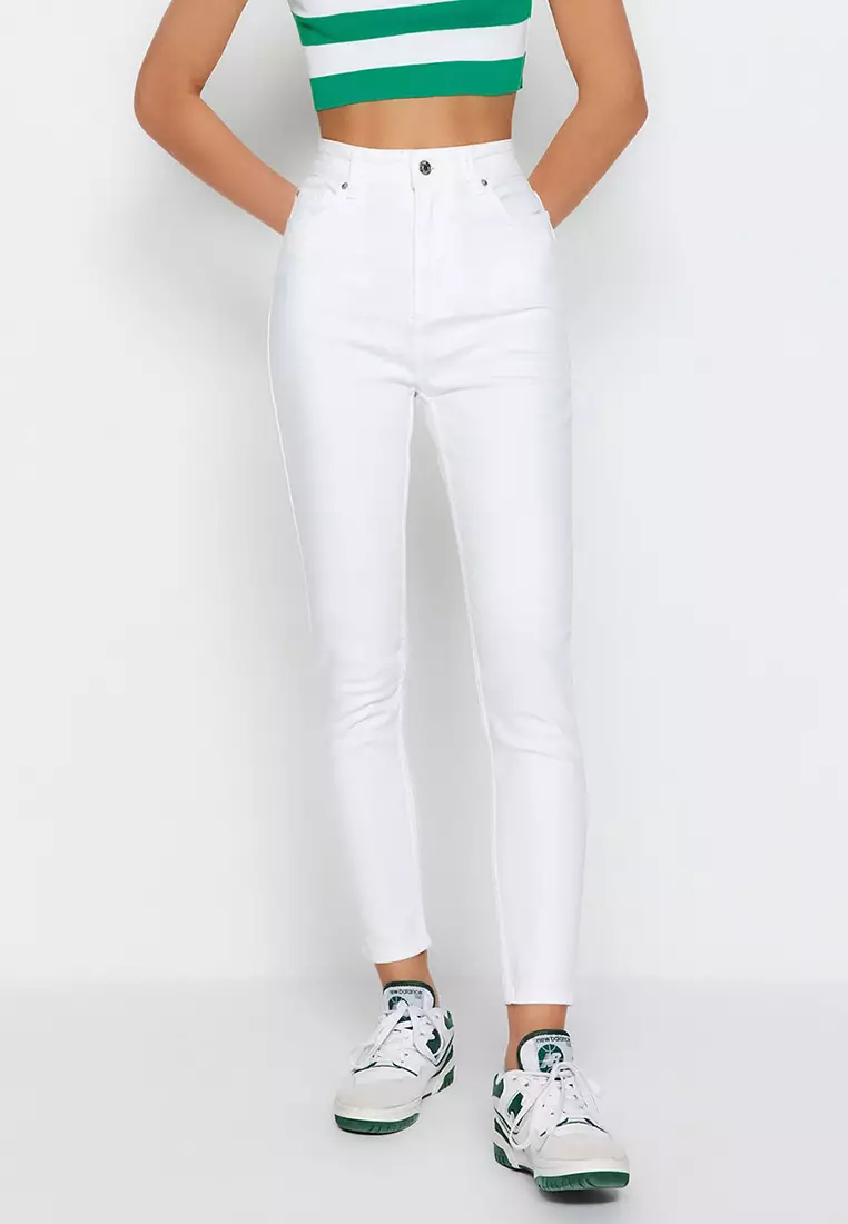 skinny jeans white