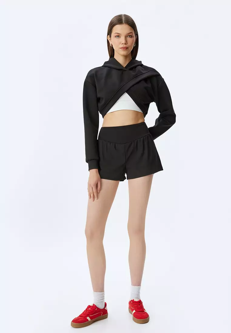 Asymmetric Crop Hoodie