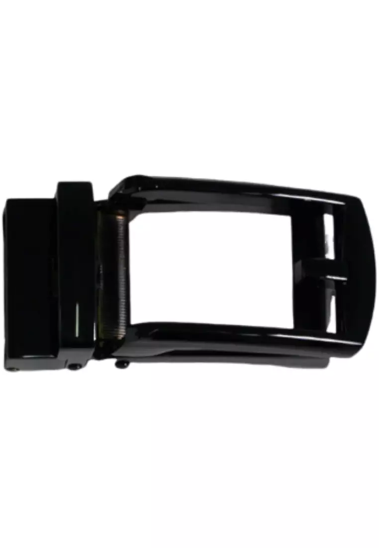 Men s Automatic Ratchet Belt Buckle Metal Alloy Belt Buckle Replacement clip Buckle Oxhide ABB1