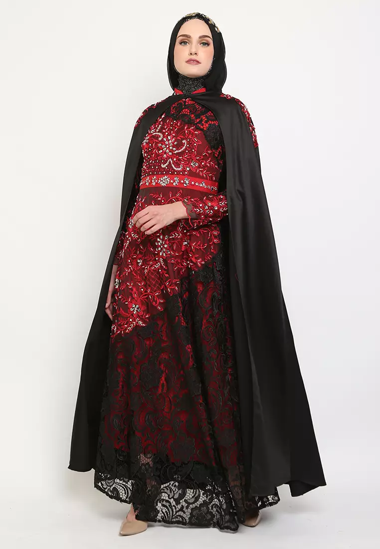 Bibiq Gamis Brokat Satin