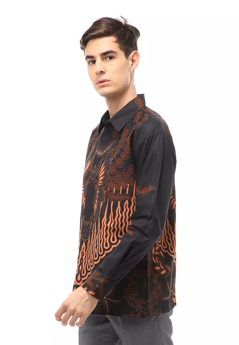 Kendrick Atasan Formal Kemeja Batik Pria Astaguna Long Sleeve Material Cotton ORIGINAL