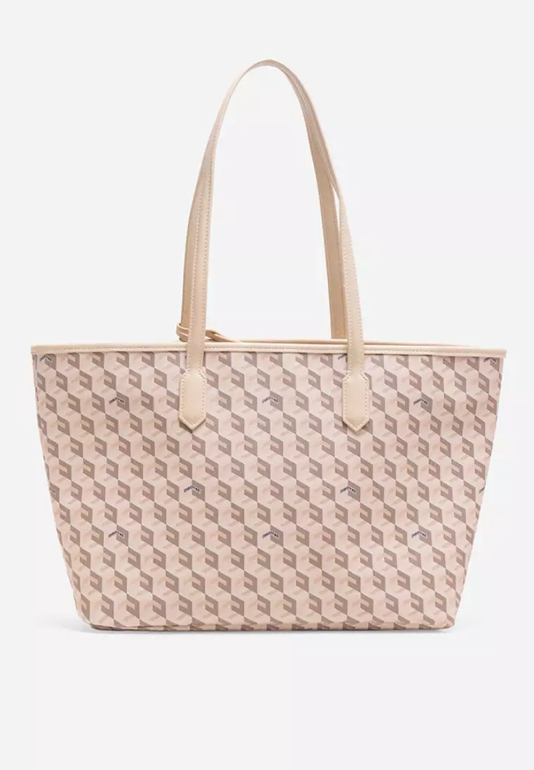 Russo Monogram Tote Bag Beige