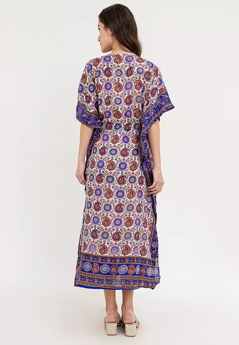 Victoria Vneck Kaftan Dress