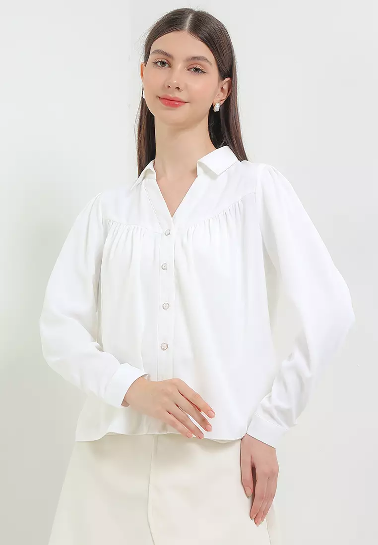 Kemeja Crepe - Elina Shirts