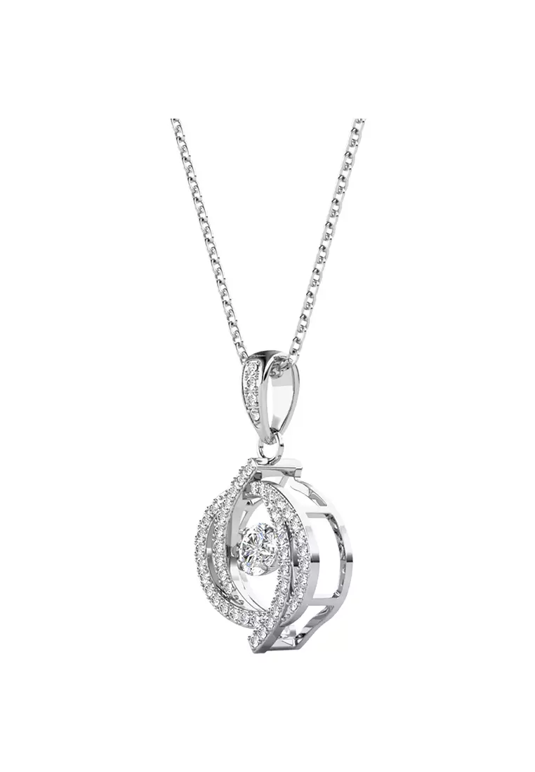 Victoria Pendant WG - Kalung Crystal by Her Jewellery