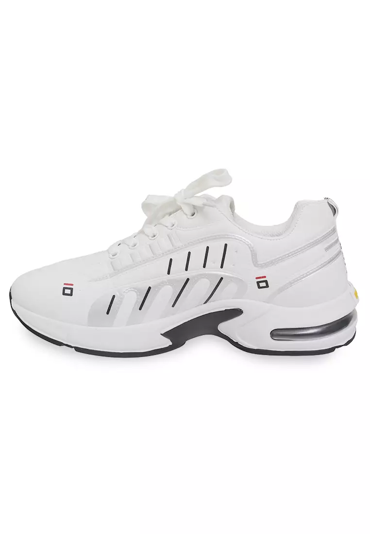 Anando Sepatu Sneakers Pria Anti Slip Casual Sporty Shoes Ringan Material Canvas ORIGINAL - White